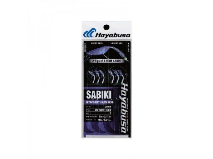 Hayabusa EX014 UV Twist Skin - 2 x 3 hameçons
