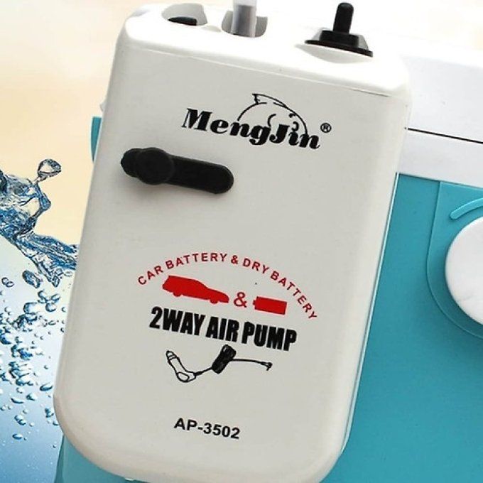 Aérateur de vivier 12 V – Pompe à air pour aquarium et transport de poissons